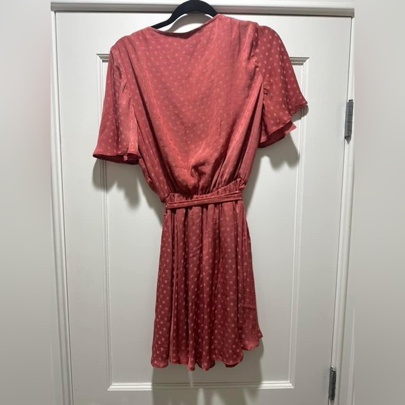 ❌SOLD❌Show Me Your Mumu Anastasia dress red rust polka dot small swing dress EUC - Picture 3 of 3